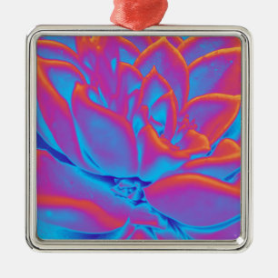 Adorno Metálico Color arcoiris Suculento planta