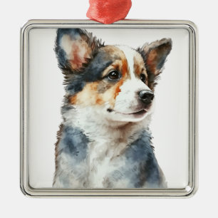 Adorno Metálico COLOR DE bonito CARDIGAN WELSH CORGI DOG
