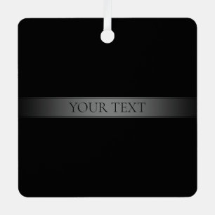 Adorno Metálico Color editable de banda de degradado simple y eleg