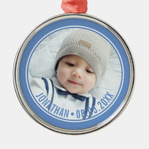 Adorno Metálico Color Personalizado con Foto y Texto Personalizado