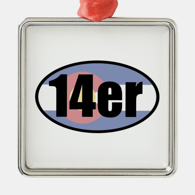 Adorno Metálico Colorado 14ers (Frente)