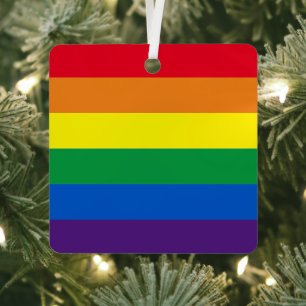 Adorno Metálico Colores arcoíris de orgullo bandera Lgbt gay