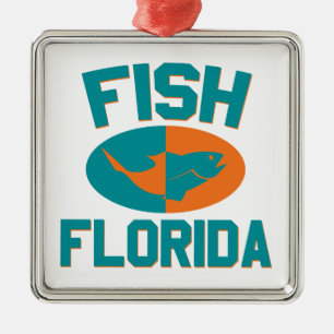 Adorno Metálico Colores de Pesca en Florida