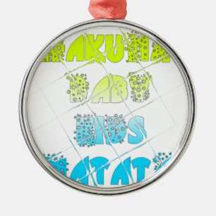 Adorno Metálico Colores felices Hakuna Matata Hakunamatata Gift