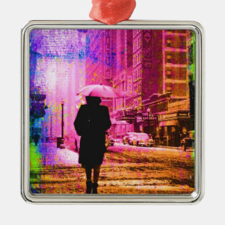 Adorno Metálico Colorida ciudad vintage de Kansas