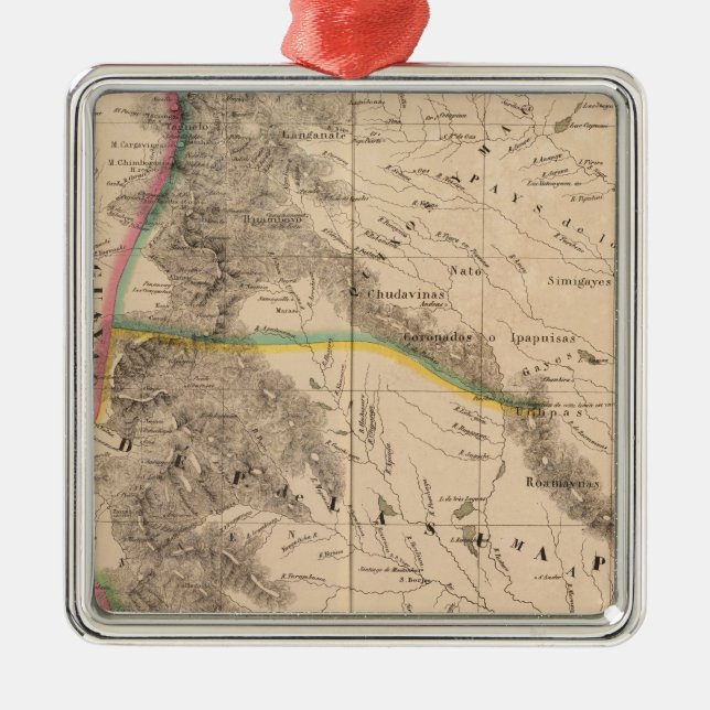 Adorno Metálico Columbia, América del Sur 8 (Frente)