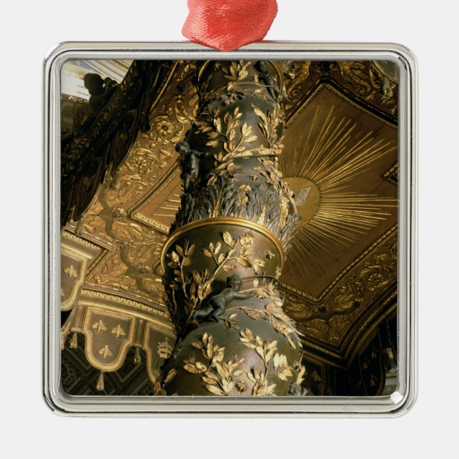 Adorno Metálico Columna del azúcar de cebada del Baldacchino (Frente)