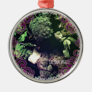 Adorno Metálico Coma tus verduras
