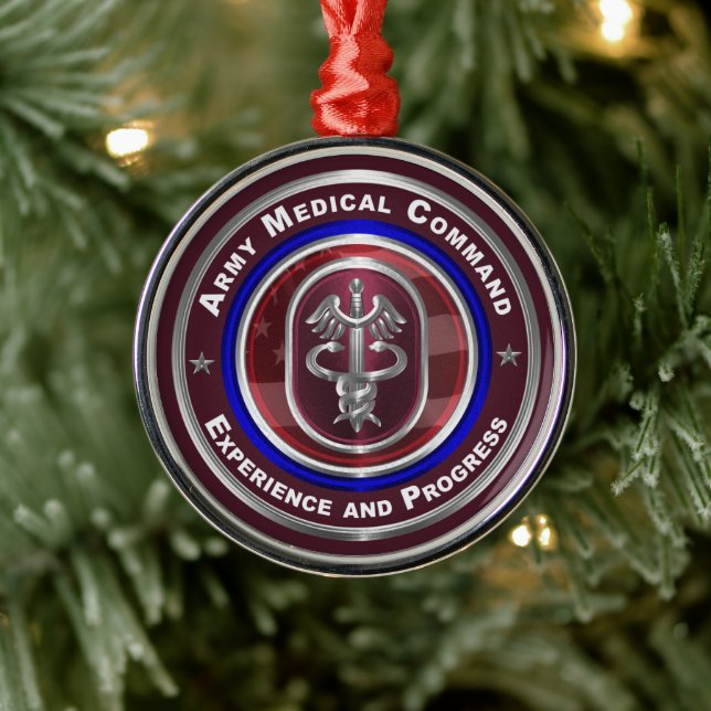 Adorno Metálico Comando Médico del Ejército-Navidades AMEDD Keepsa (Árbol)