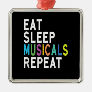 Adorno Metálico Comer musicales de sueño repetidos, regalos que ac