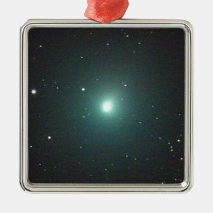Adorno Metálico Cometa de Navidades verdes 46P/Wirtanen