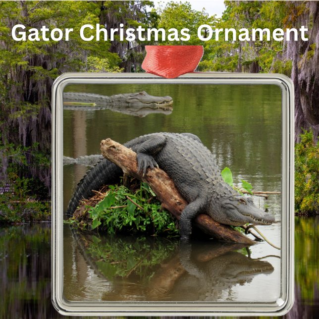 Adorno Metálico Comfy Swamp Gator Ornament (Subido por el creador)