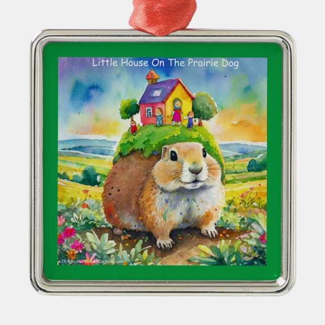 Adorno Metálico Comic de Rick London Prairie Dog Life (Frente)