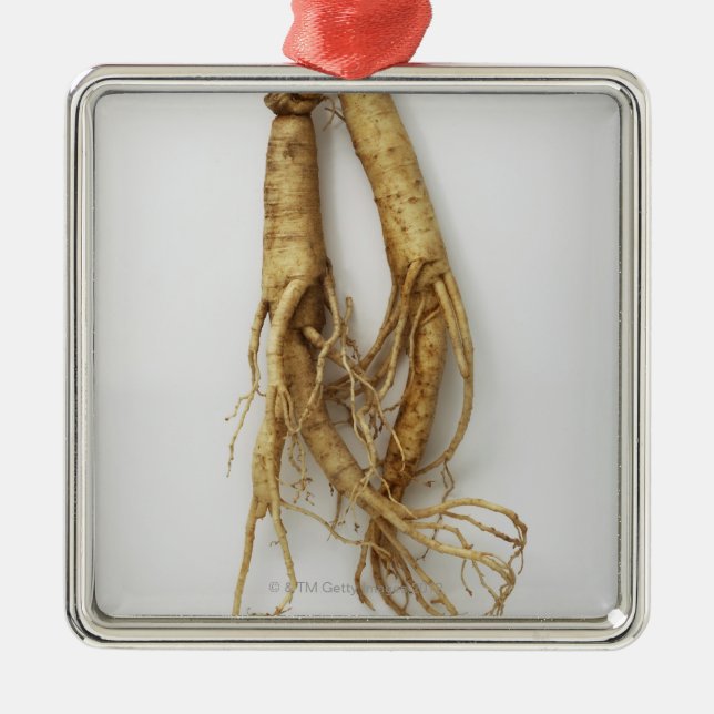 Adorno Metálico comida coreana, ginseng (Frente)