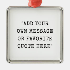 Adorno Metálico comillas de tipo de letra de máquina de escribir v