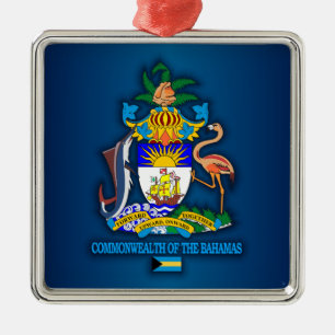Adorno Metálico Commonwealth of Bahamas COA