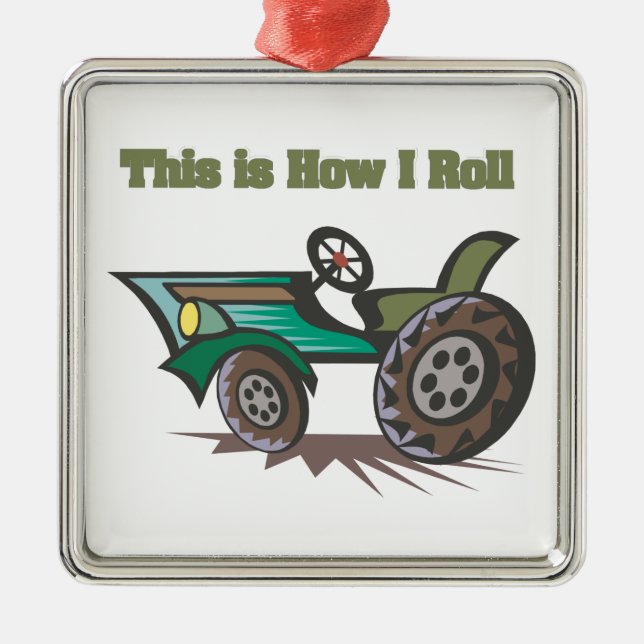 Adorno Metálico Cómo hago el rollo (Tractor) (Frente)