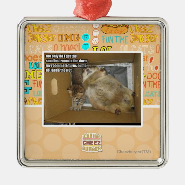 Adorno Metálico Compañero de cuarto gordo (Frente)