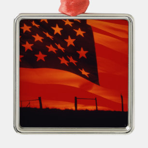 Adorno Metálico Composición digital de la bandera estadounidense