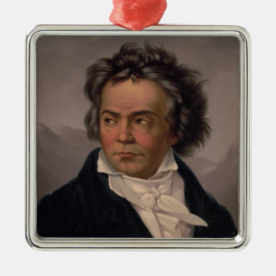 Adorno Metálico Compositor de Música Maestro Ludwig Beethoven Sinf