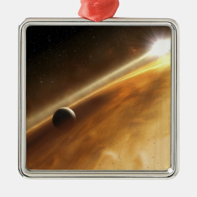 Adorno Metálico Concepto artístico de la estrella Fomalhaut (Frente)