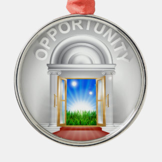 Adorno Metálico Concepto de la puerta de la oportunidad