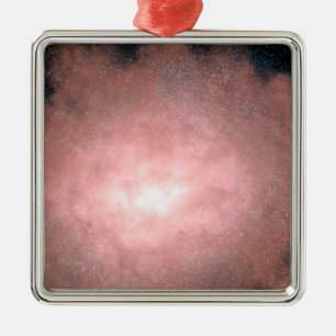 Adorno Metálico Concepto de qué galaxia polvorienta y brillante