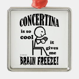 Adorno Metálico Concertina, congelación cerebral