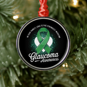 Adorno Metálico Conciencia de glaucoma de medicina