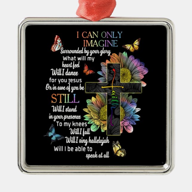 Adorno Metálico Conciencia del autismo Sólo puedo imaginarme a Jes (Frente)