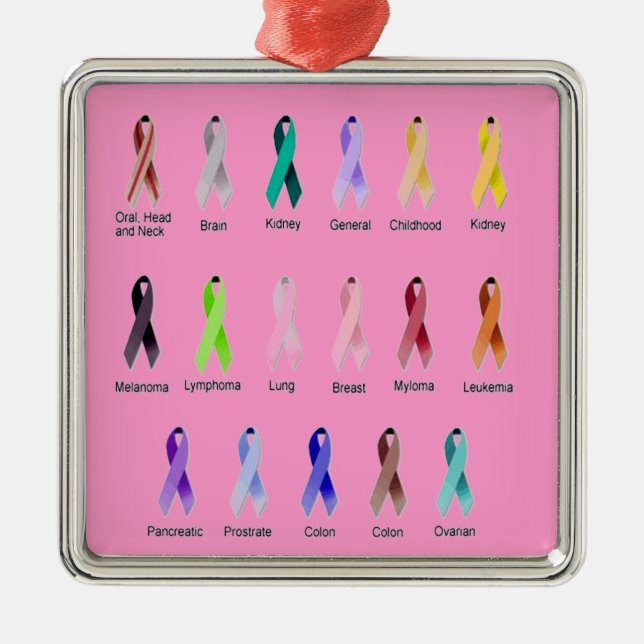ADORNO METÁLICO CONCIENCIA DEL CÁNCER (Frente)