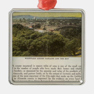 Adorno Metálico Condado de Verso Alameda, Oakland y la bahía