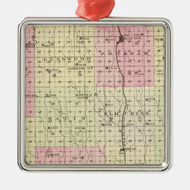 Adorno Metálico Condado de Webster, Nebraska (Frente)