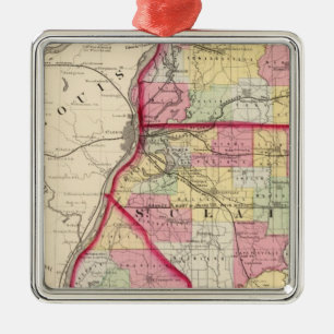 Adorno Metálico Condados de Madison, St Clair y Monroe