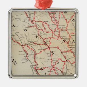 Adorno Metálico Condados de Sonoma, Marin, Lake y Napa