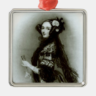 Adorno Metálico Condesa del Ada Byron de Augusta de Lovelace