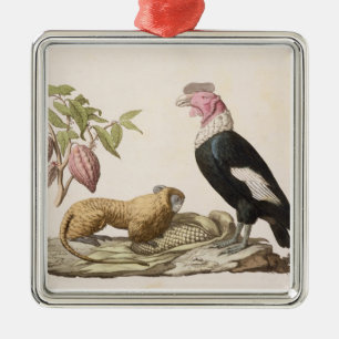 Adorno Metálico Cóndor y mono de león, nativos de Chile o Ecuador