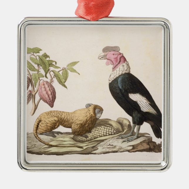 Adorno Metálico Cóndor y mono de león, nativos de Chile o Ecuador (Frente)