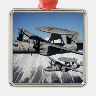 Adorno Metálico Conducta de dos E-2C Hawkeyes un flyby