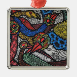 Adorno Metálico Conferencia del pájaro