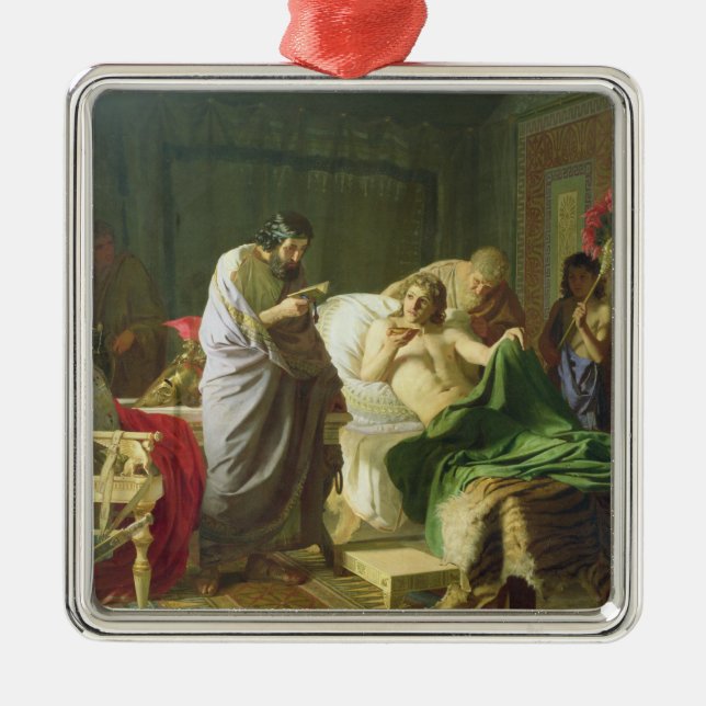 Adorno Metálico Confianza de Alexander el grande (Frente)