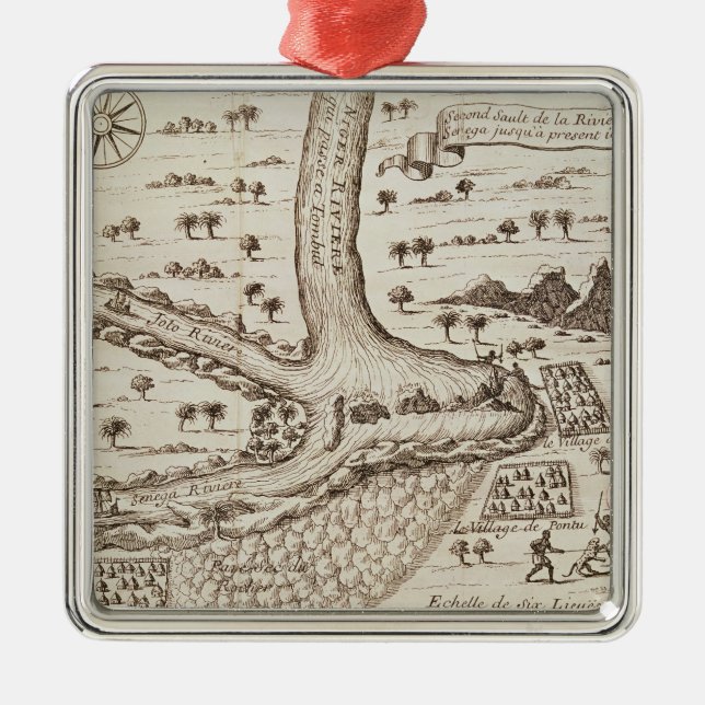 Adorno Metálico Confluencia del Niger (Frente)