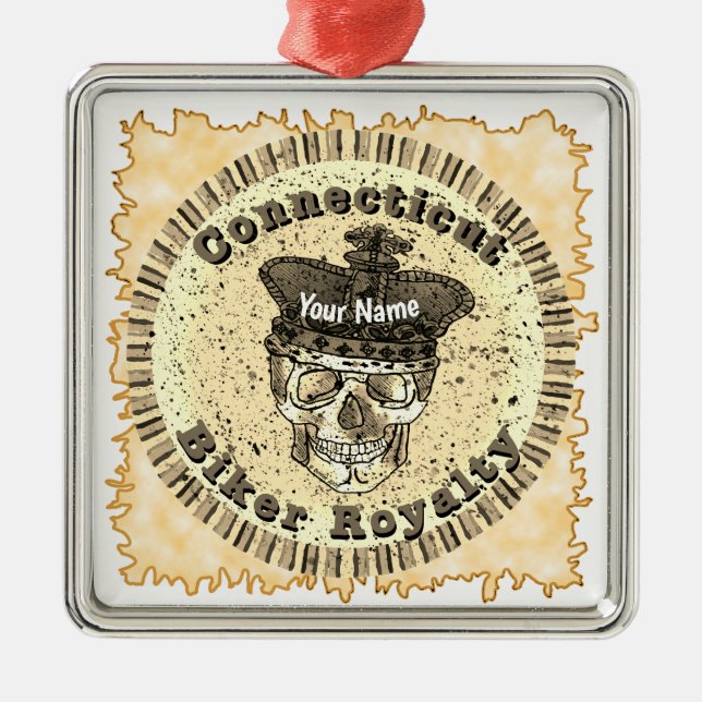Adorno Metálico Connecticut Biker  (Frente)
