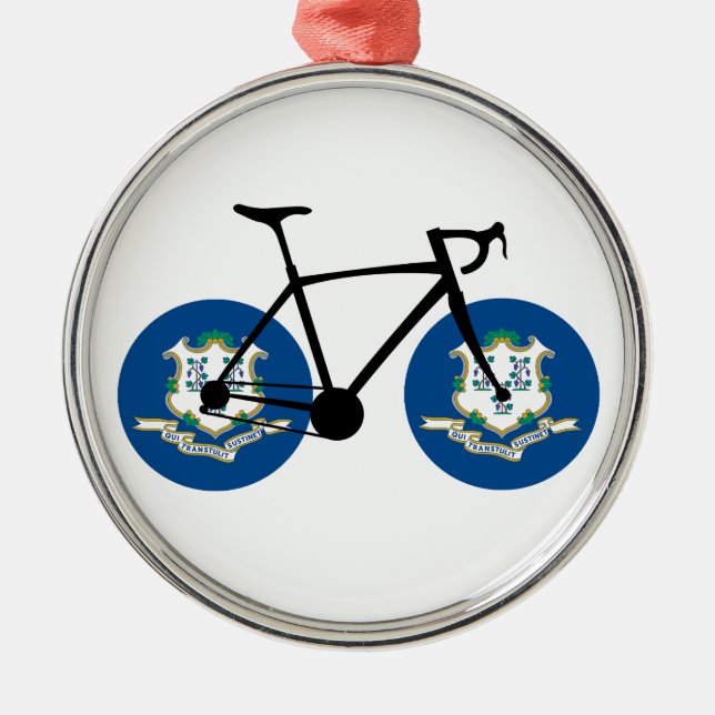 Adorno Metálico Connecticut Flag Cycling (Frente)