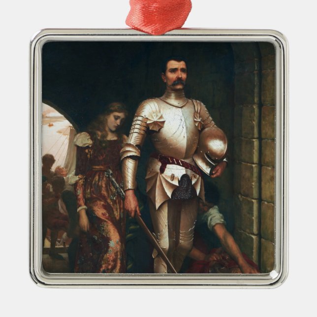 Adorno Metálico Conquista (Caballero Medieval Victorioso) (Frente)