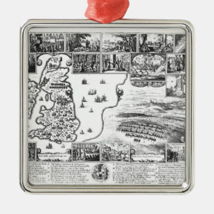 Adorno Metálico Conquistas de Gustavus II Adolphus