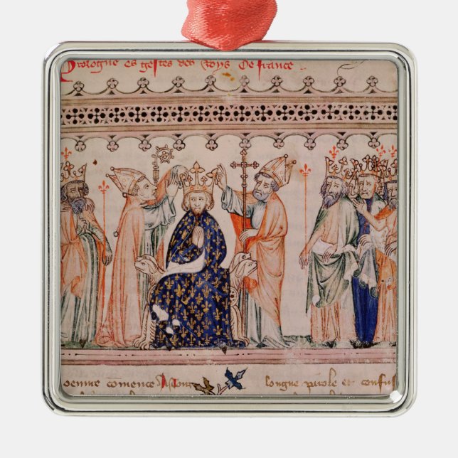 Adorno Metálico Consagración Felipe III le Hardi Rey de (Frente)