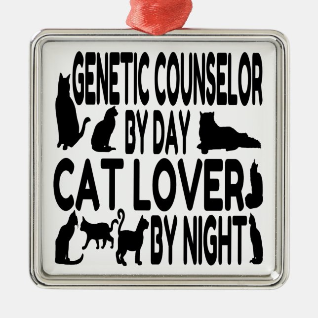 Adorno Metálico Consejero Genético de Cat Lover (Frente)