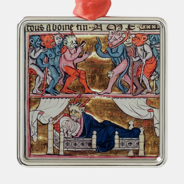 Adorno Metálico Consejo de demonios, del 'l'Histoire de Merlin' (Frente)