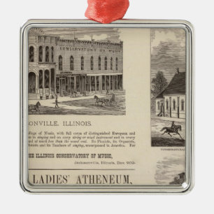 Adorno Metálico Conservatorio de Música, escuela, iglesia